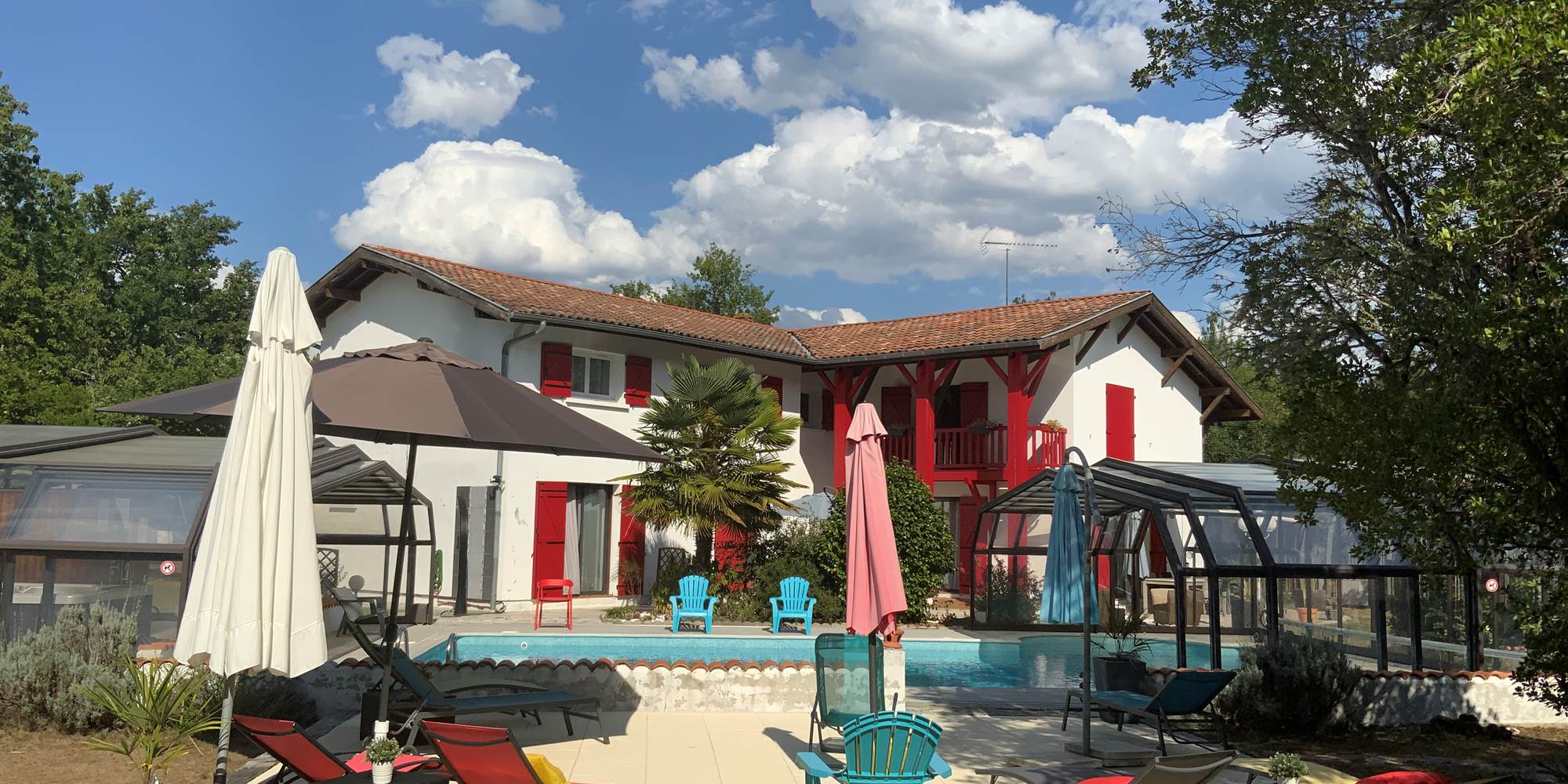 vue piscine maison