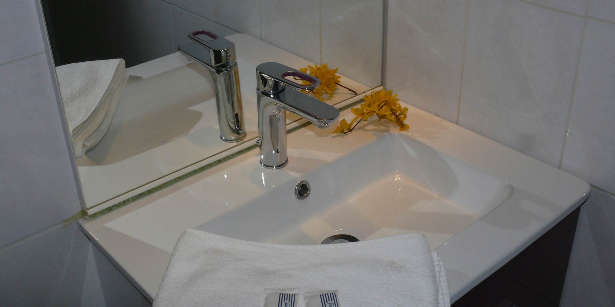Salle d'eau au Gîte Chez Marie