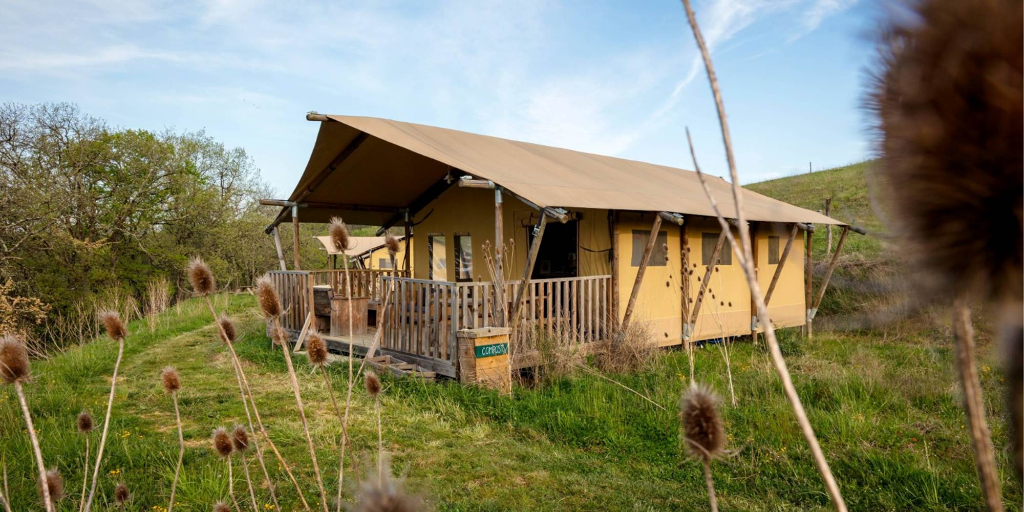 Vue d'ensemble éco-lodge sunshine