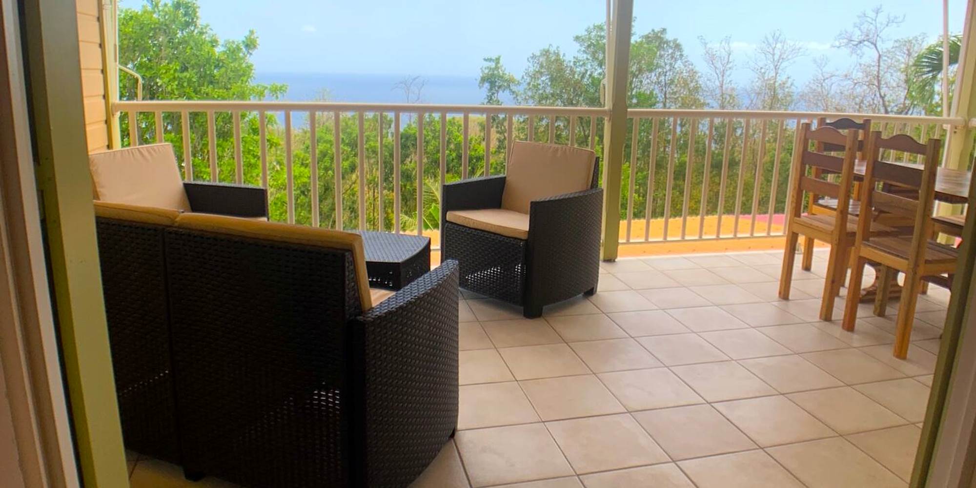 Coin détente et vue mer