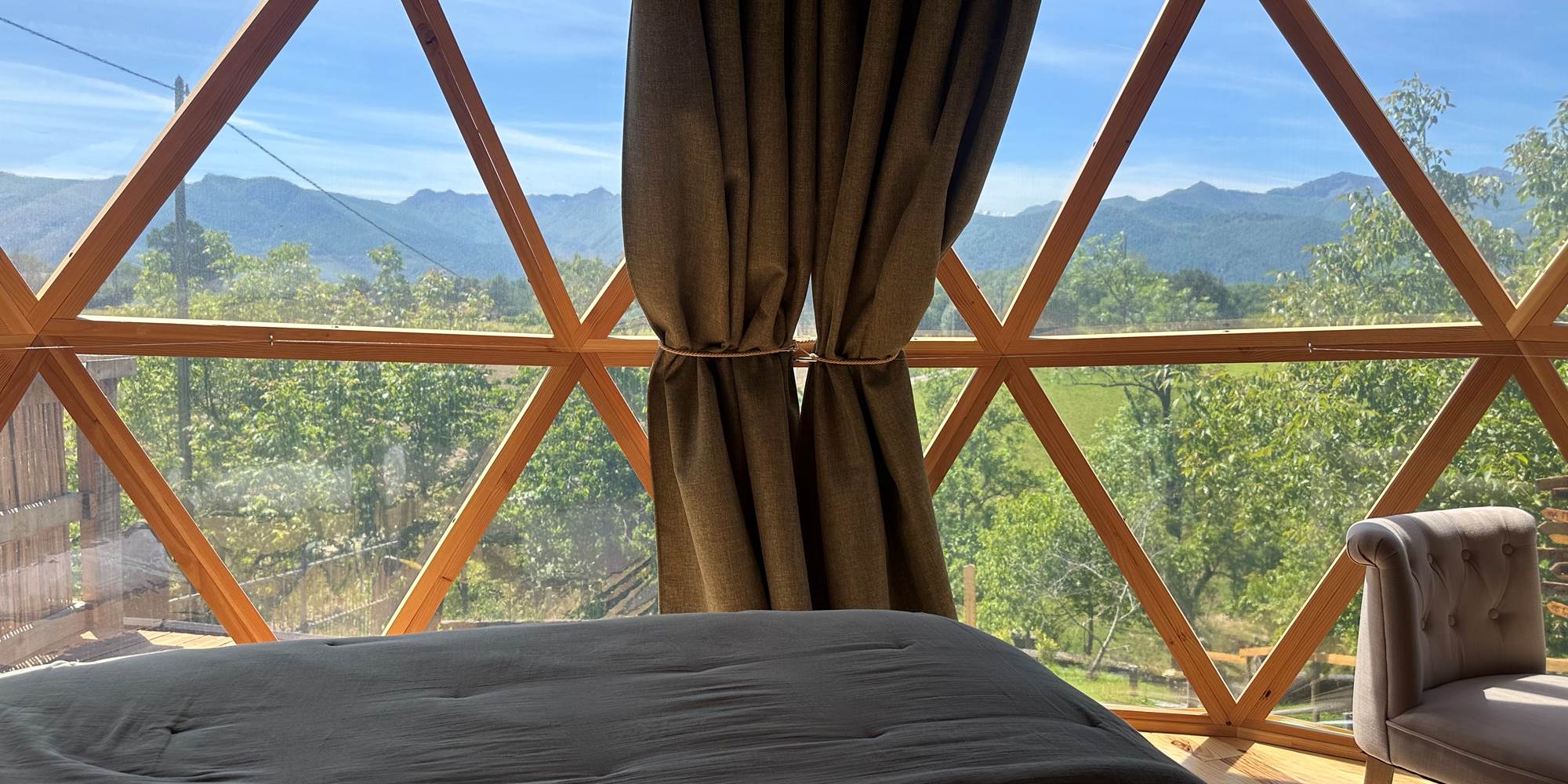 Vue depuis le lit.