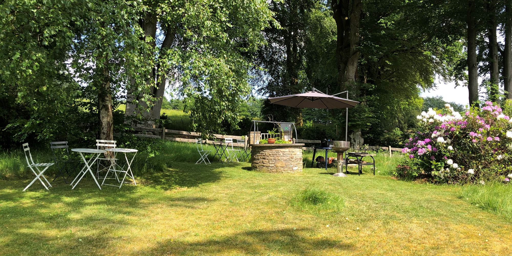 Jardin avant, espace détente