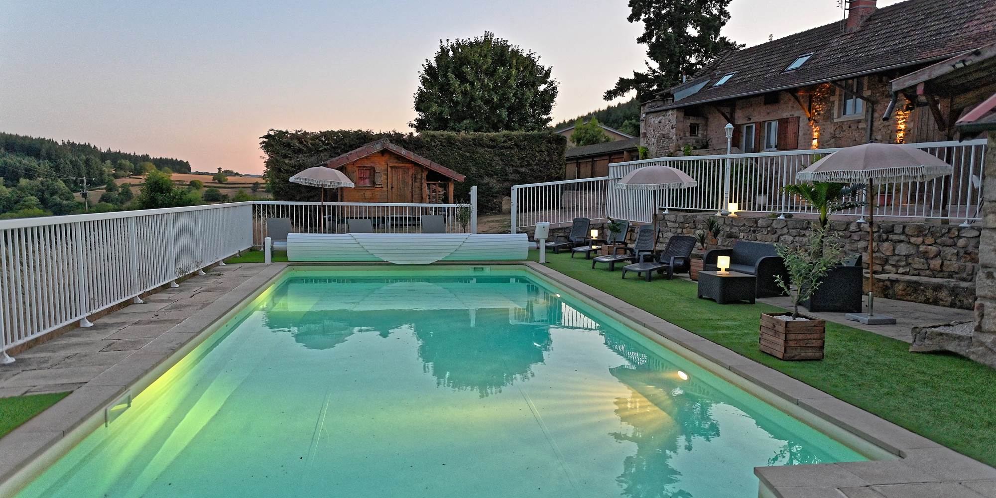 Piscine de nuit