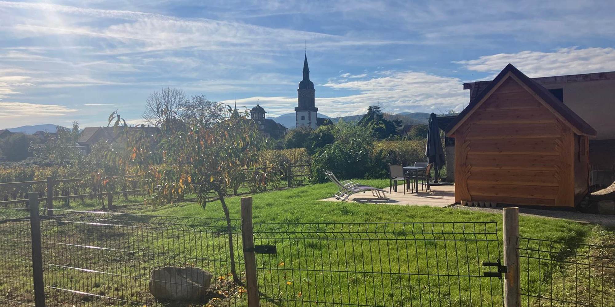 espace extérieur privatif en pleine nature