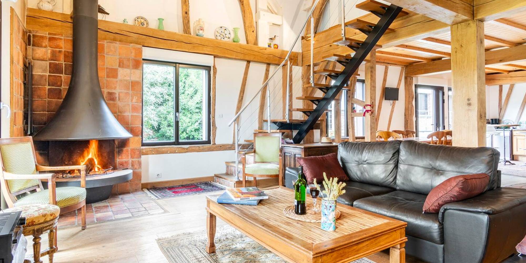 la grange Thiebault lea cheminée