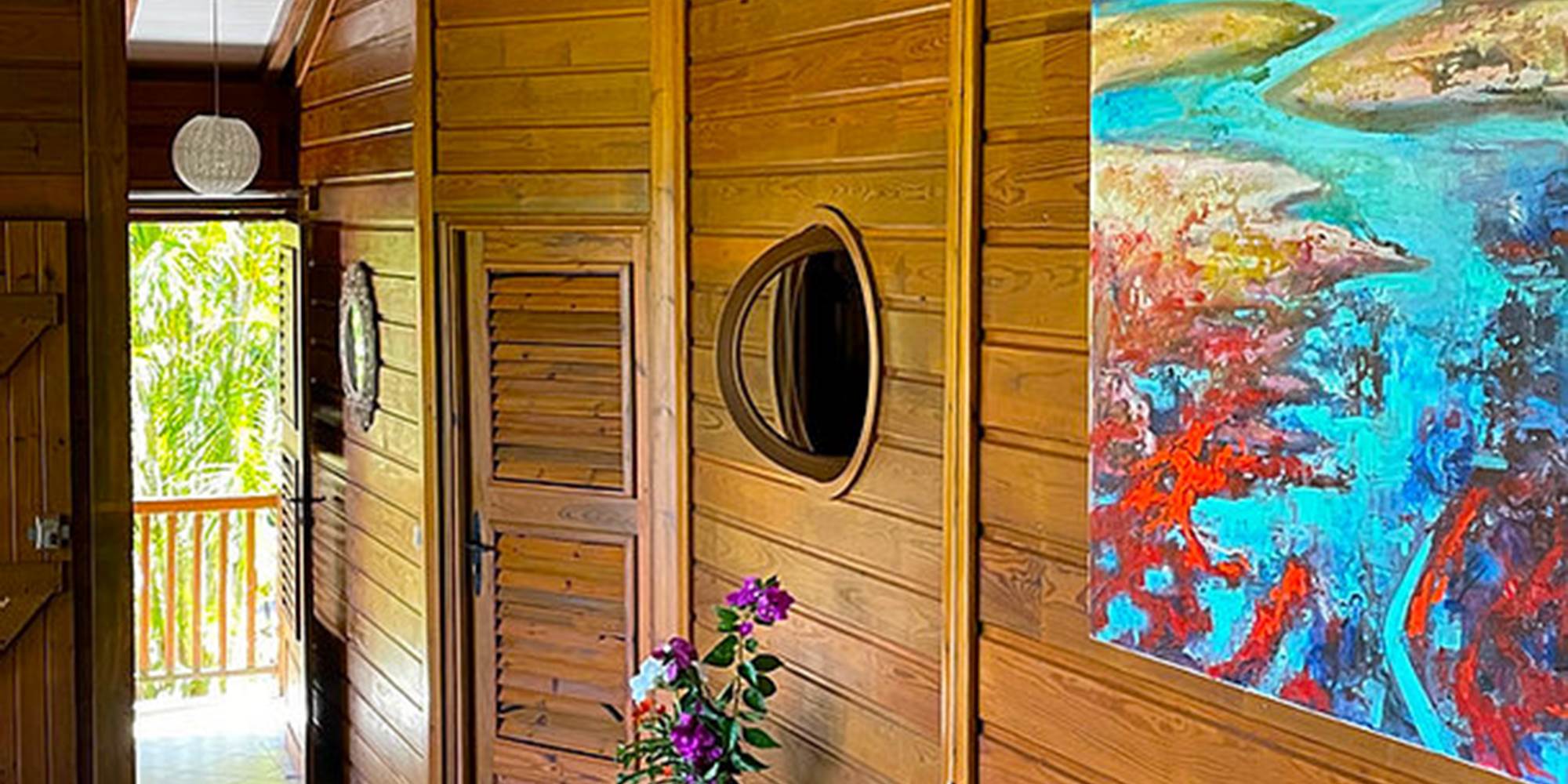 Porte d'accès vers la piscine