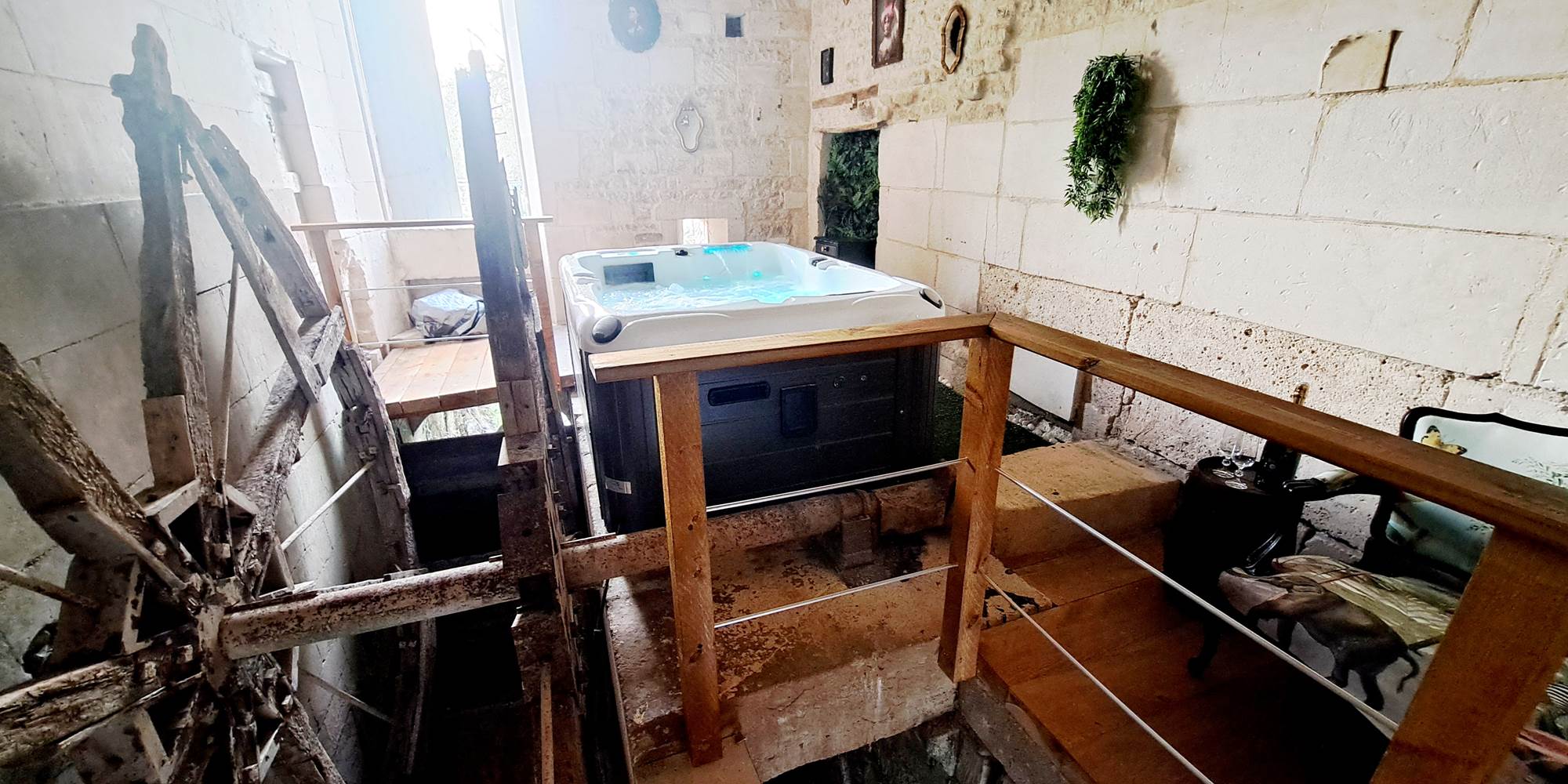 Le Logis du Meunier, logement insolite et romantique avec spa privatif