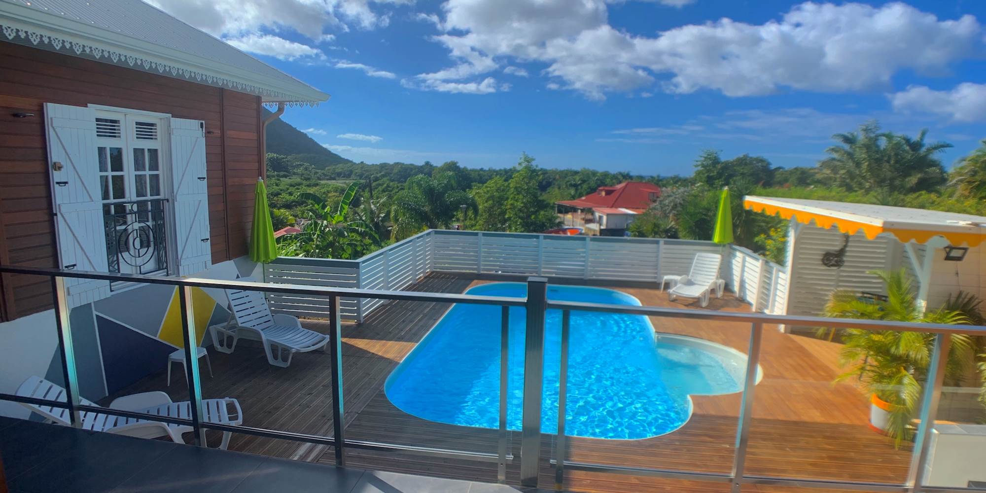 Villa Anj'any - vue de la terrasse