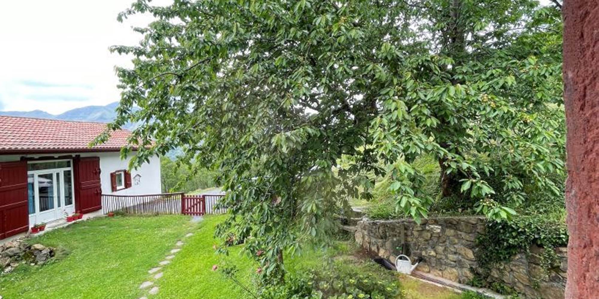 jardin nord vue de la maison