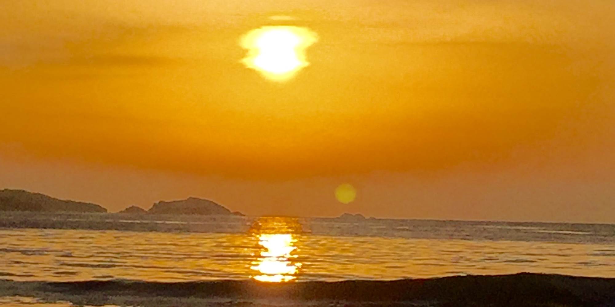 coucher du soleil à hyeres