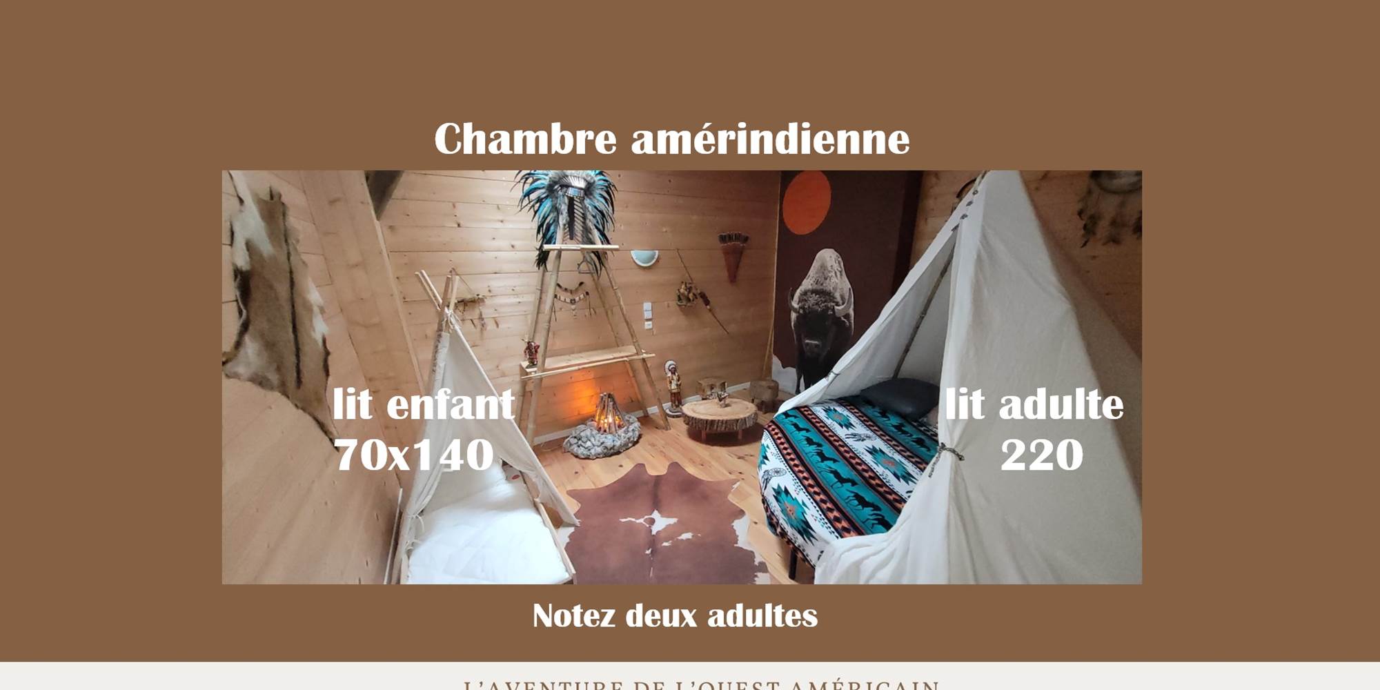 chambre amérindienne