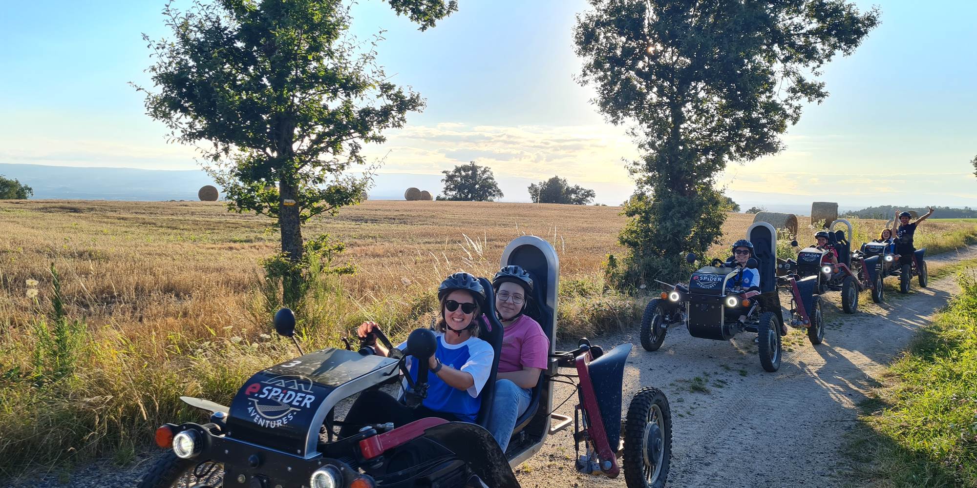 swincar vue sur la plaine des hauteur de saint galmier. Après un chemin technique on garde le sourire