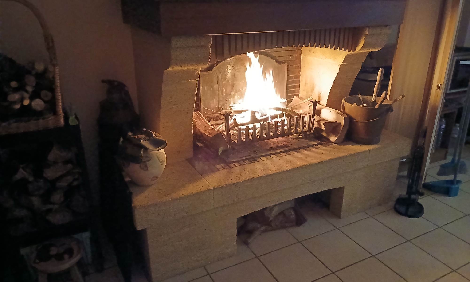 feu de cheminée