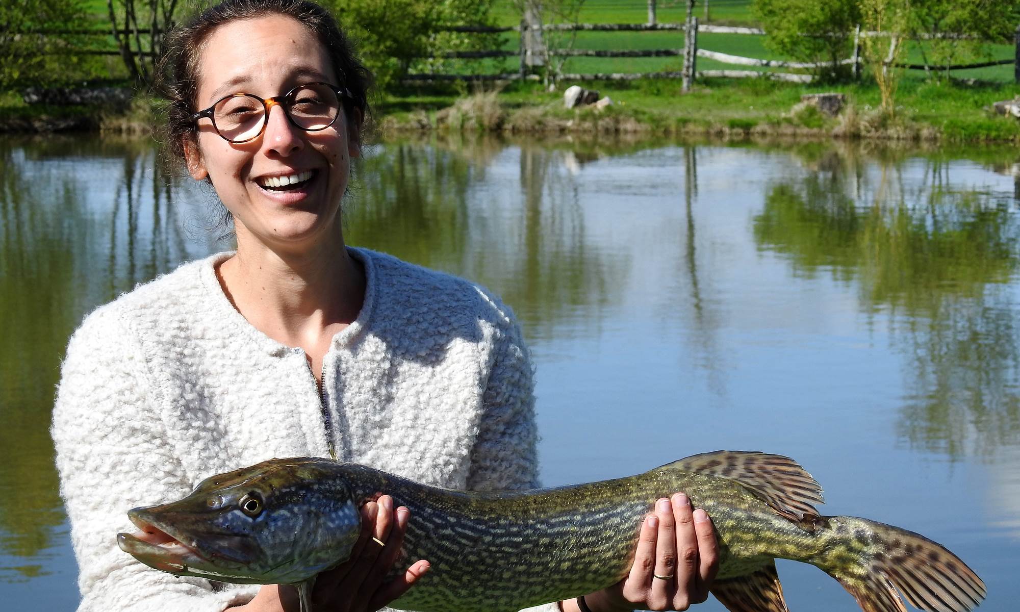 Belle prise (no kill) dans notre petit étang