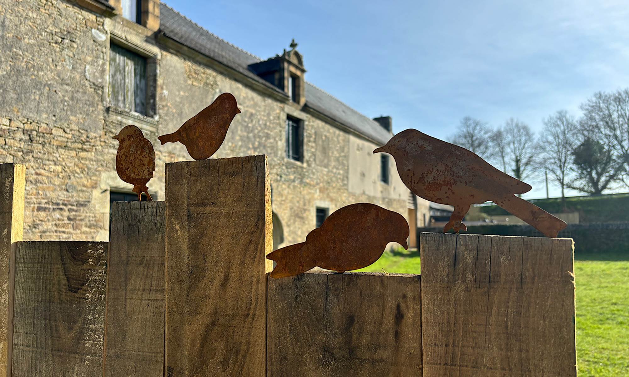 Vue de la terrasse du studio-galerie