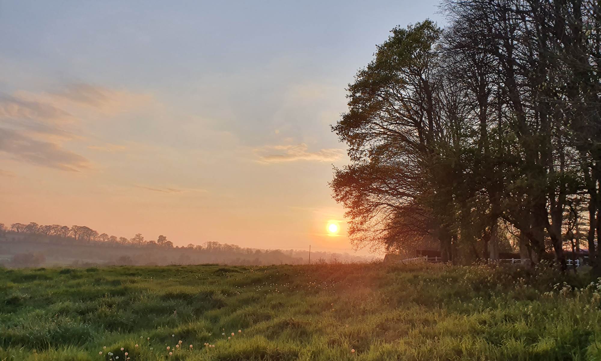 Coucher de soleil au Domaine de Houtteville-page