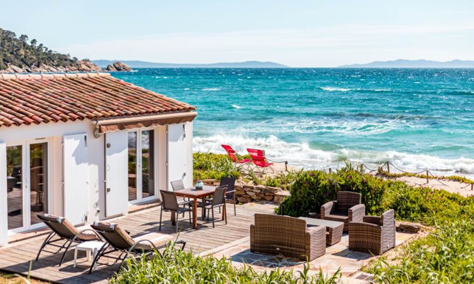 Terrasse bord de mer