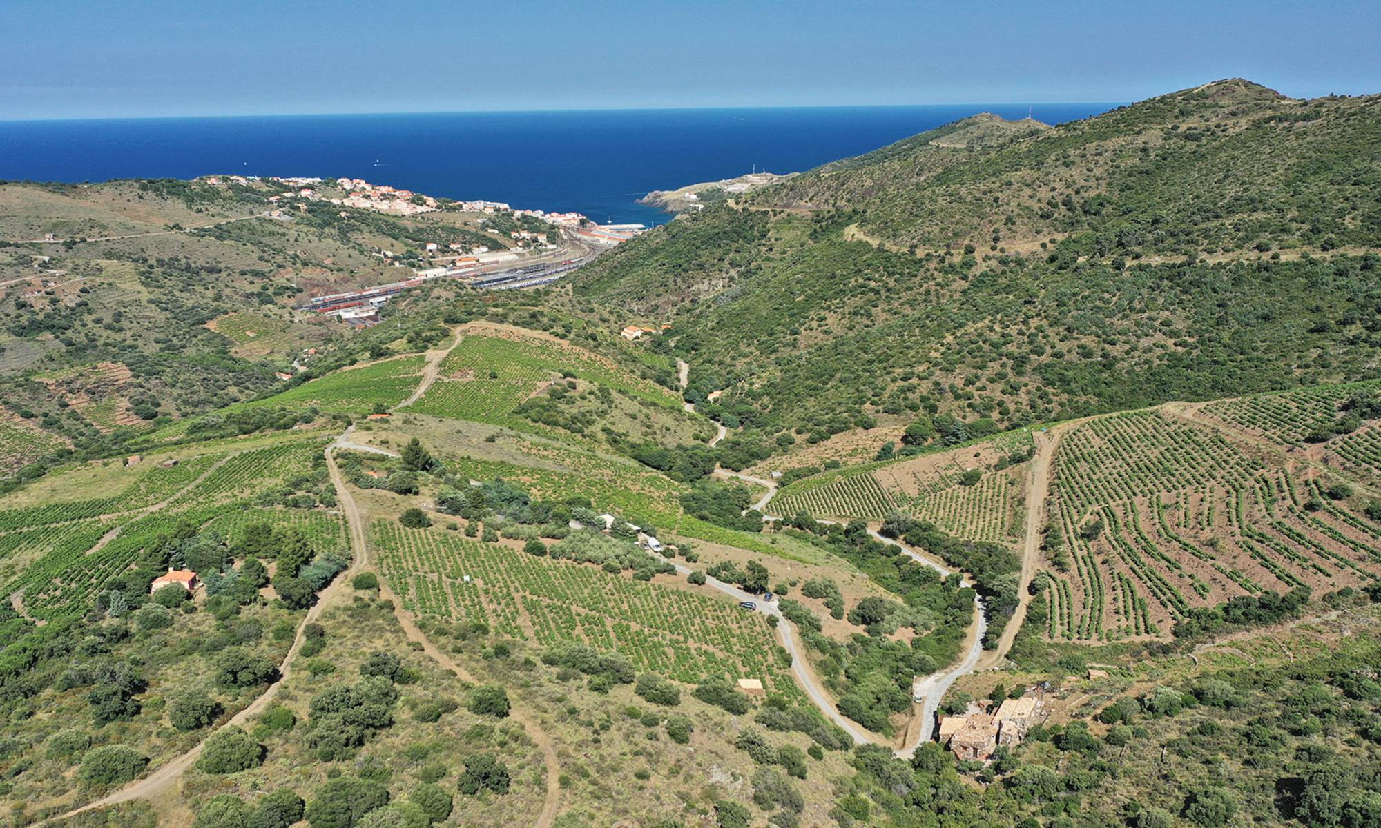 Cerbère, l'arrière pays et son vignoble-galerie