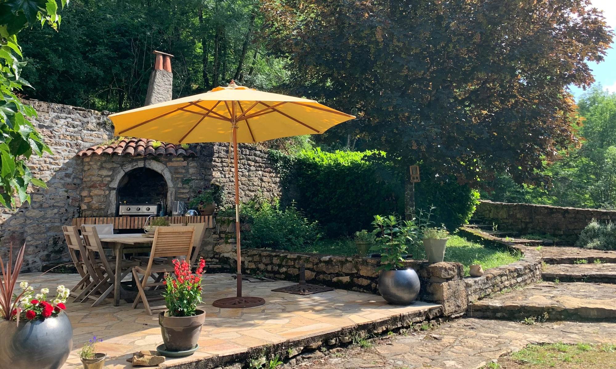 MOULIN DE TOUNAYNE - Terrasse-galerie