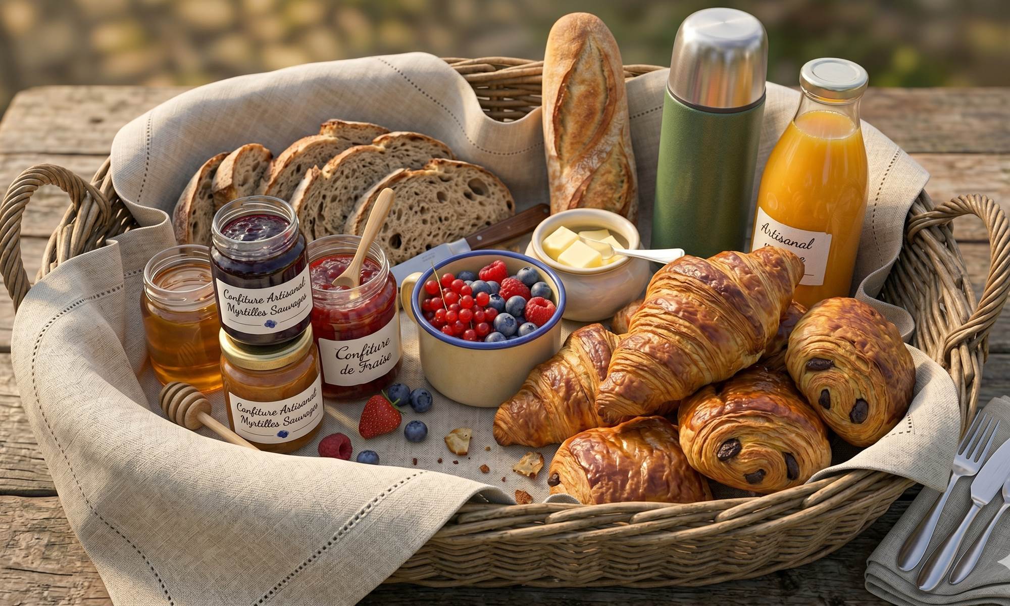 Panier petit déjeuner