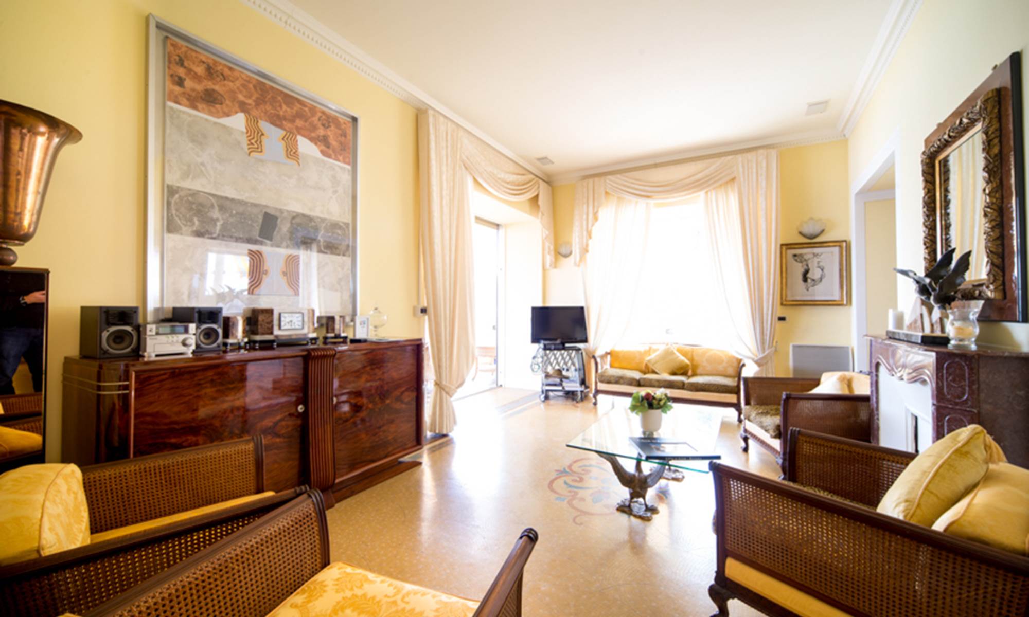 Salon La Nonete 1 avec vue mer