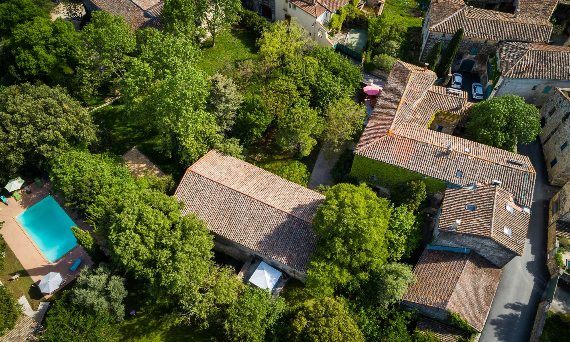 Mas des Sages vue aerienne Aspheries