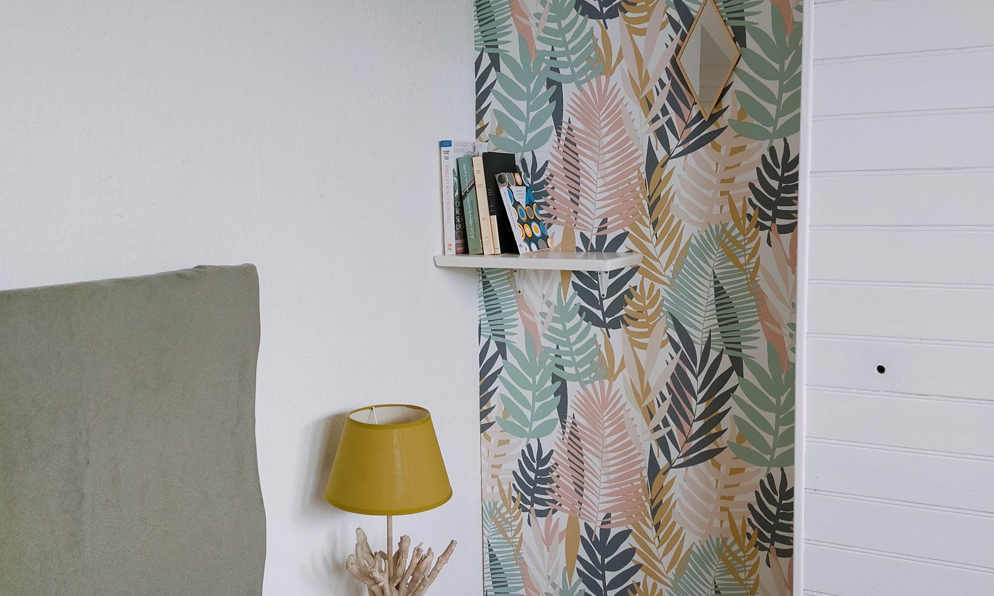 Chambre nature coin livre-galerie