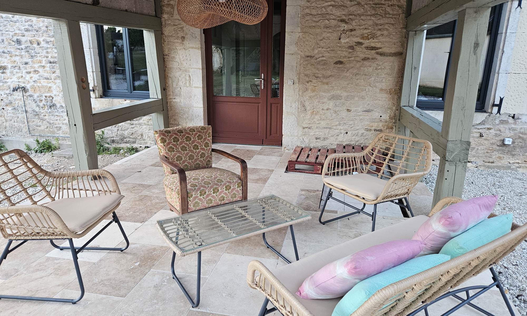 Patio couvert Maison des Chouettes