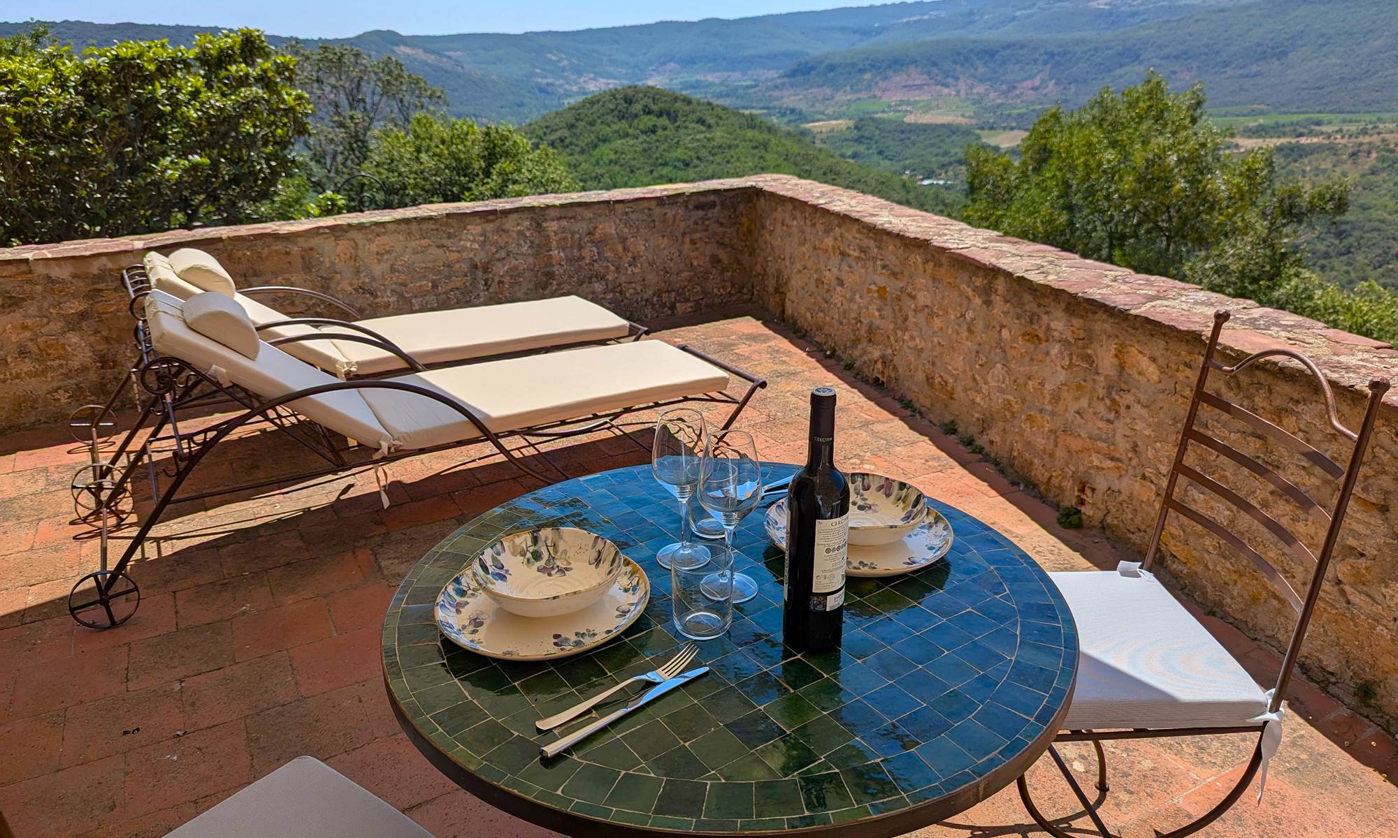 terrasse de l'appartement