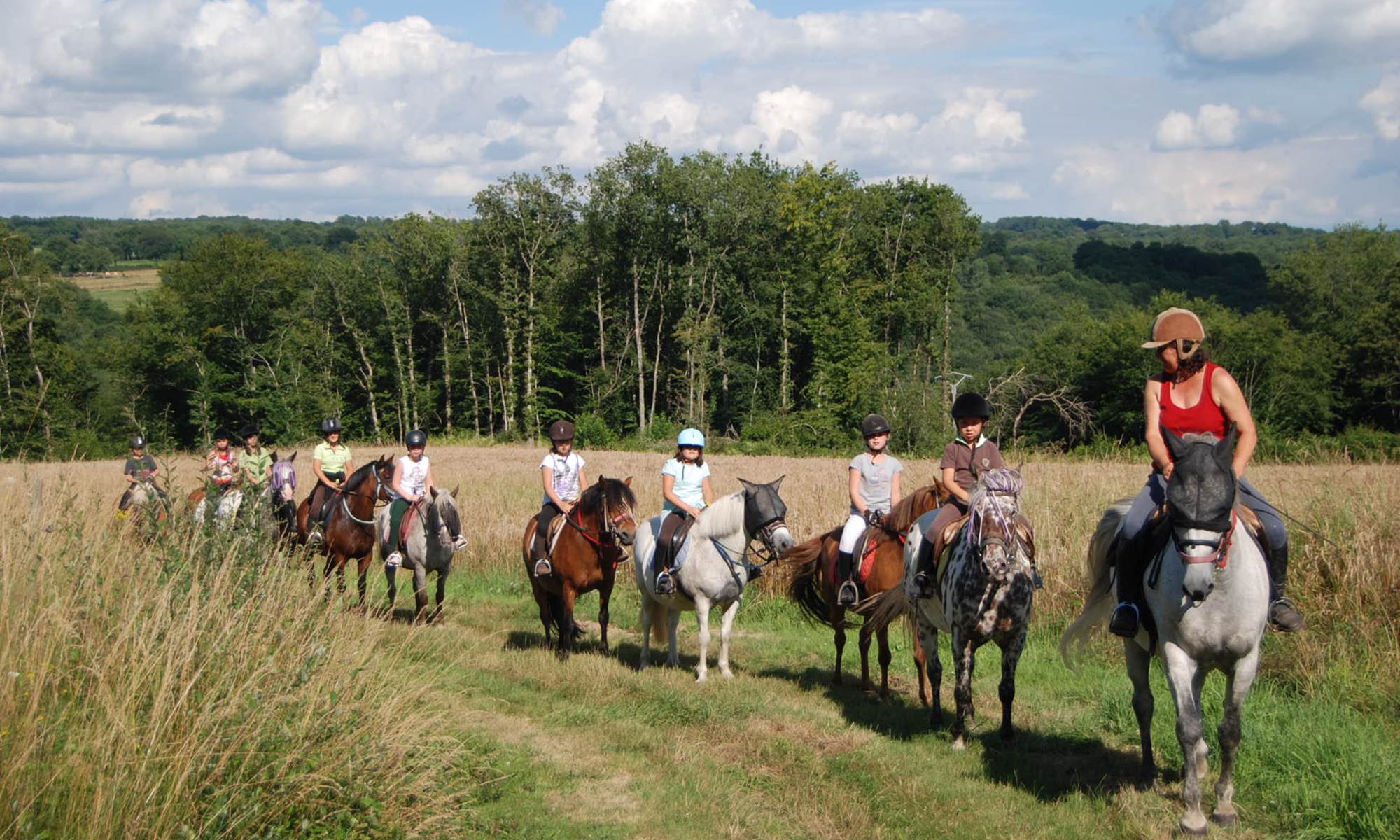La chevauchée en Creuse balades et randonnées camping-galerie