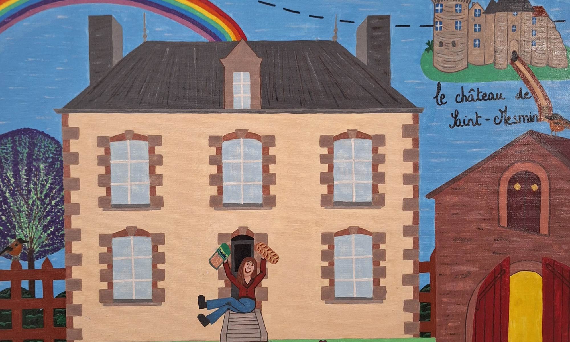 Peinture du Quatre Feuilles proche Puy du Fou