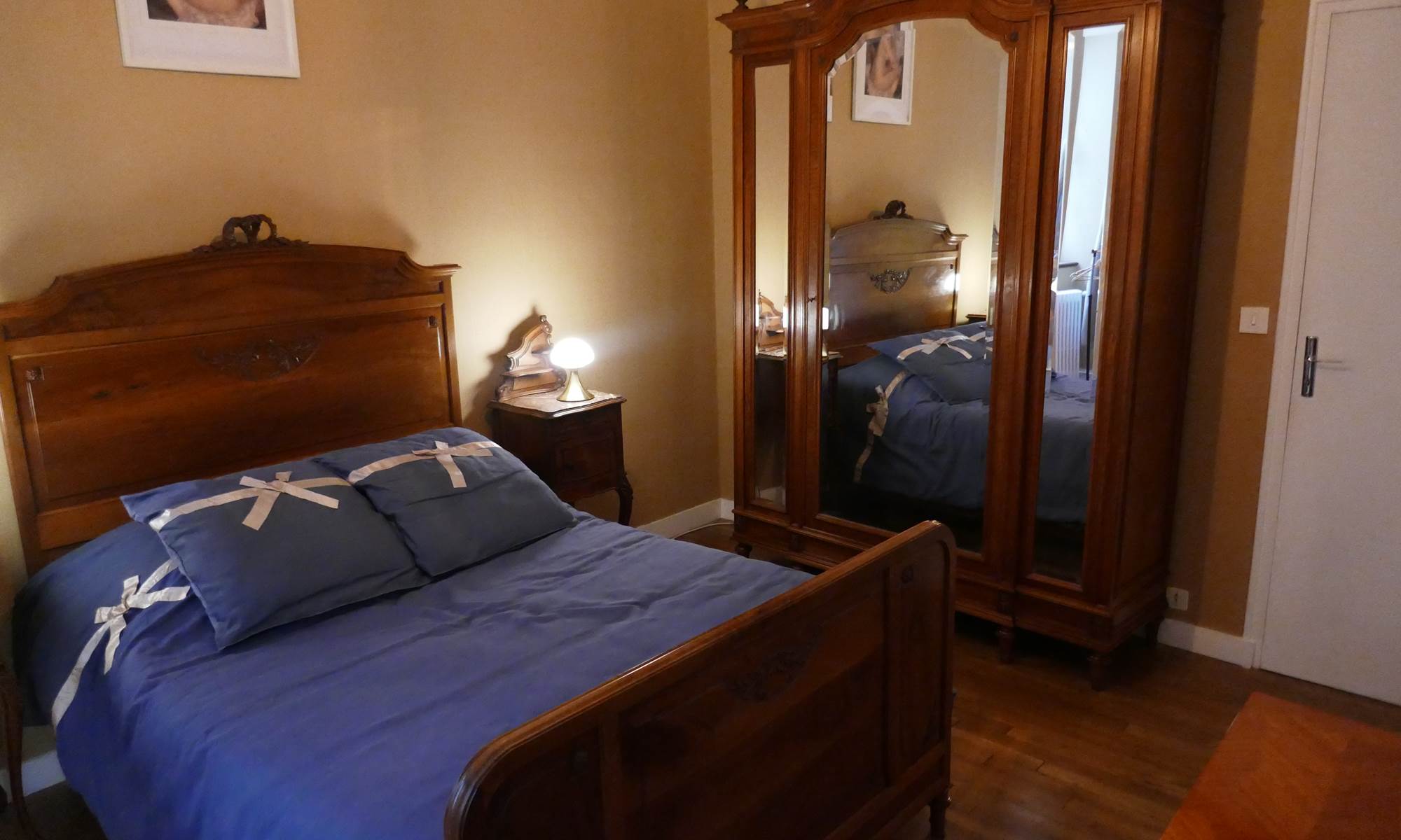 Chambre Klimt lit double