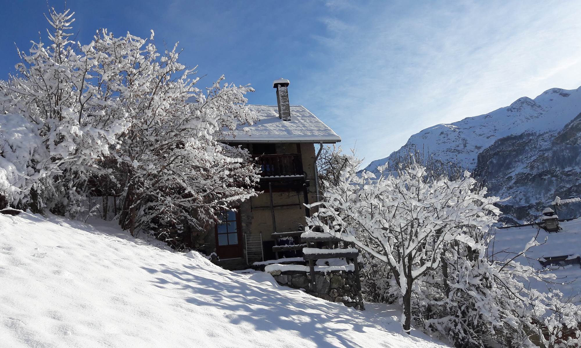 Arrière du gîte, pas de vis à vis.