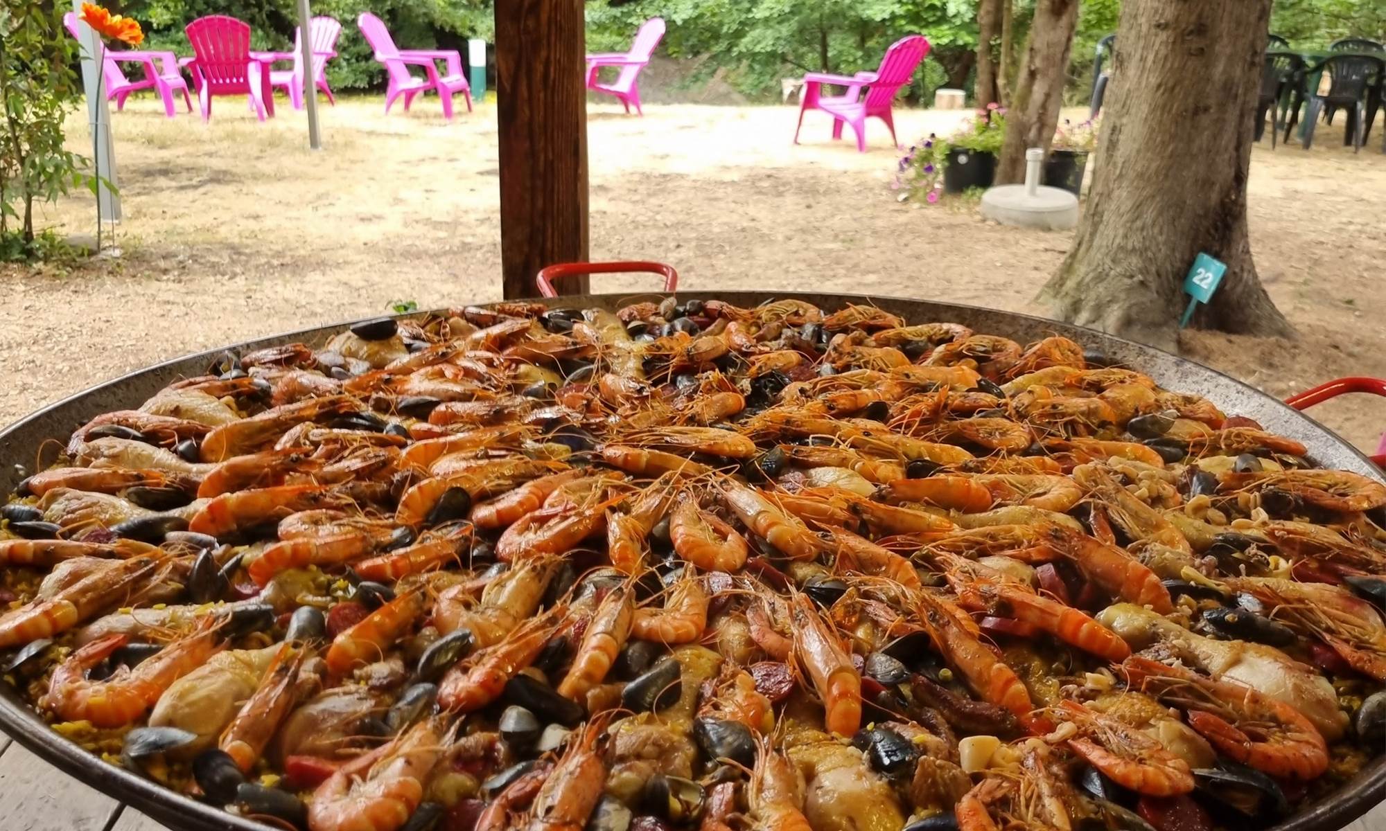 Soirée paëlla Camping L’orée des Cévennes