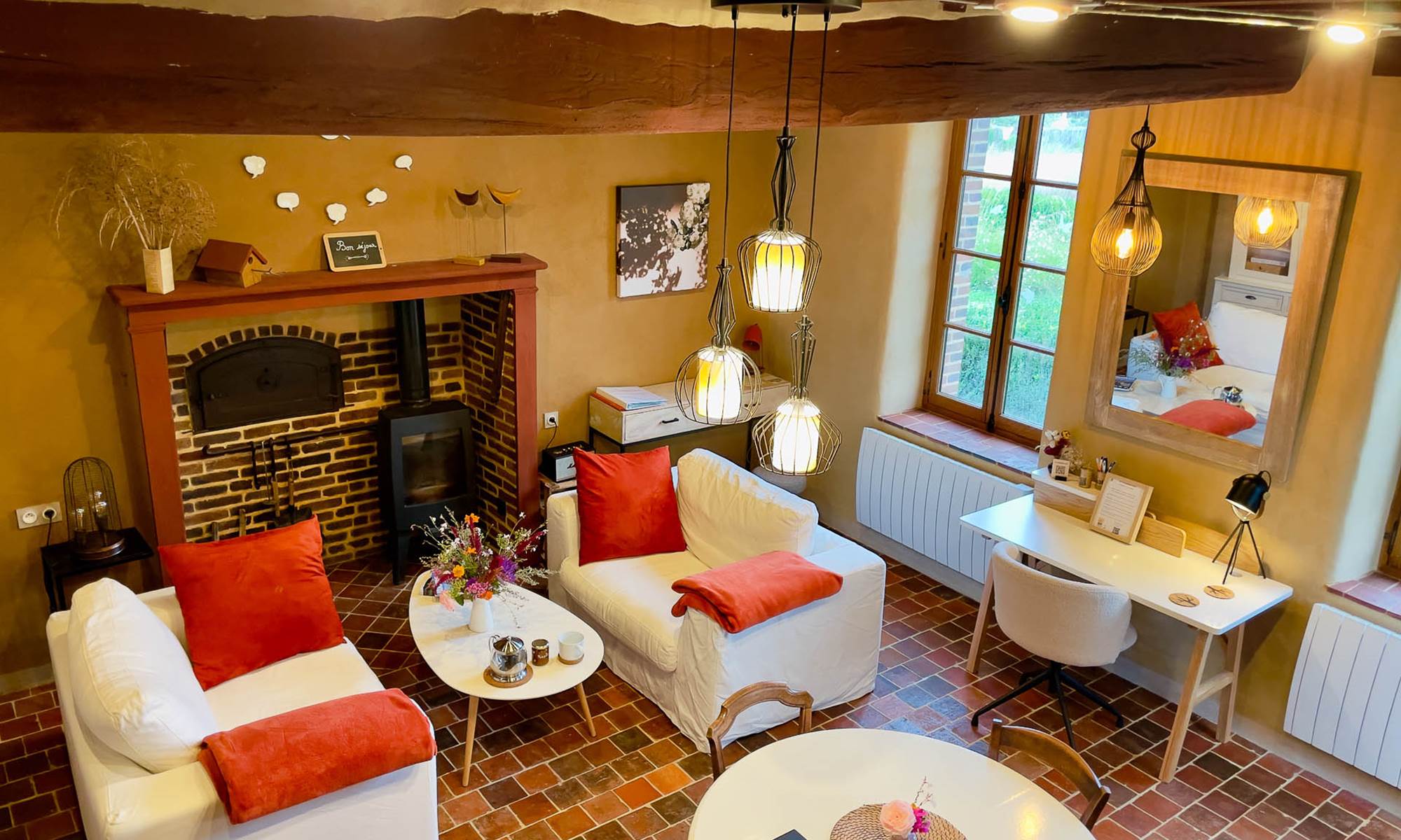 vue sur le salon-galerie