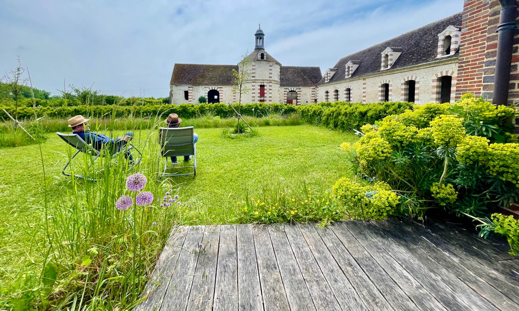 Depuis la terrasse du gîte-galerie