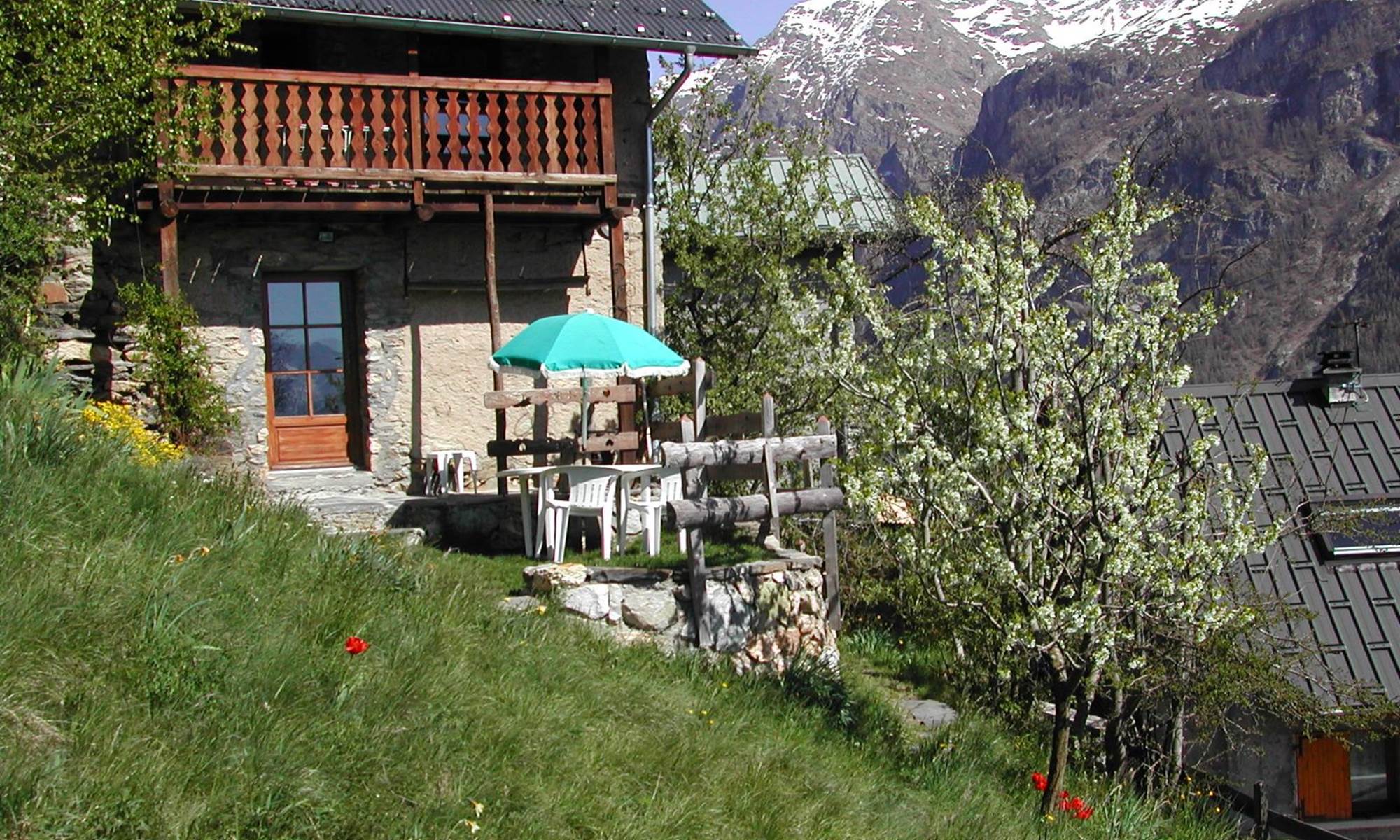 Terrassse donant directement sur l'alpage