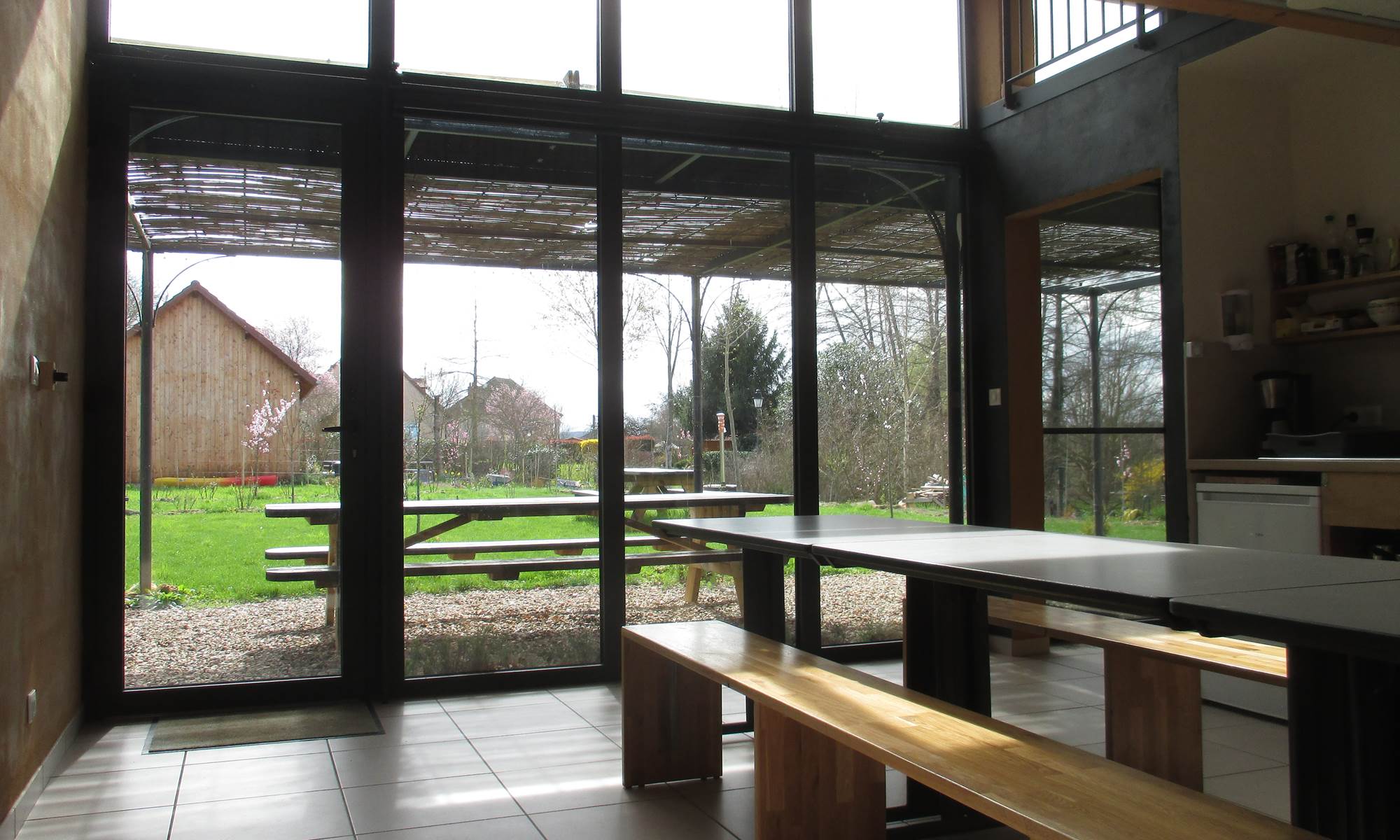 vue depuis le séjour-galerie