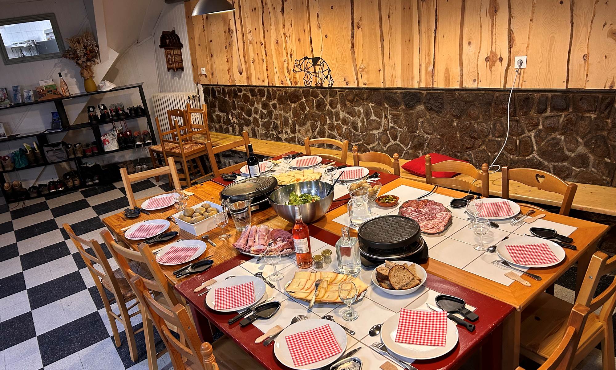 Raclette montagne hiver