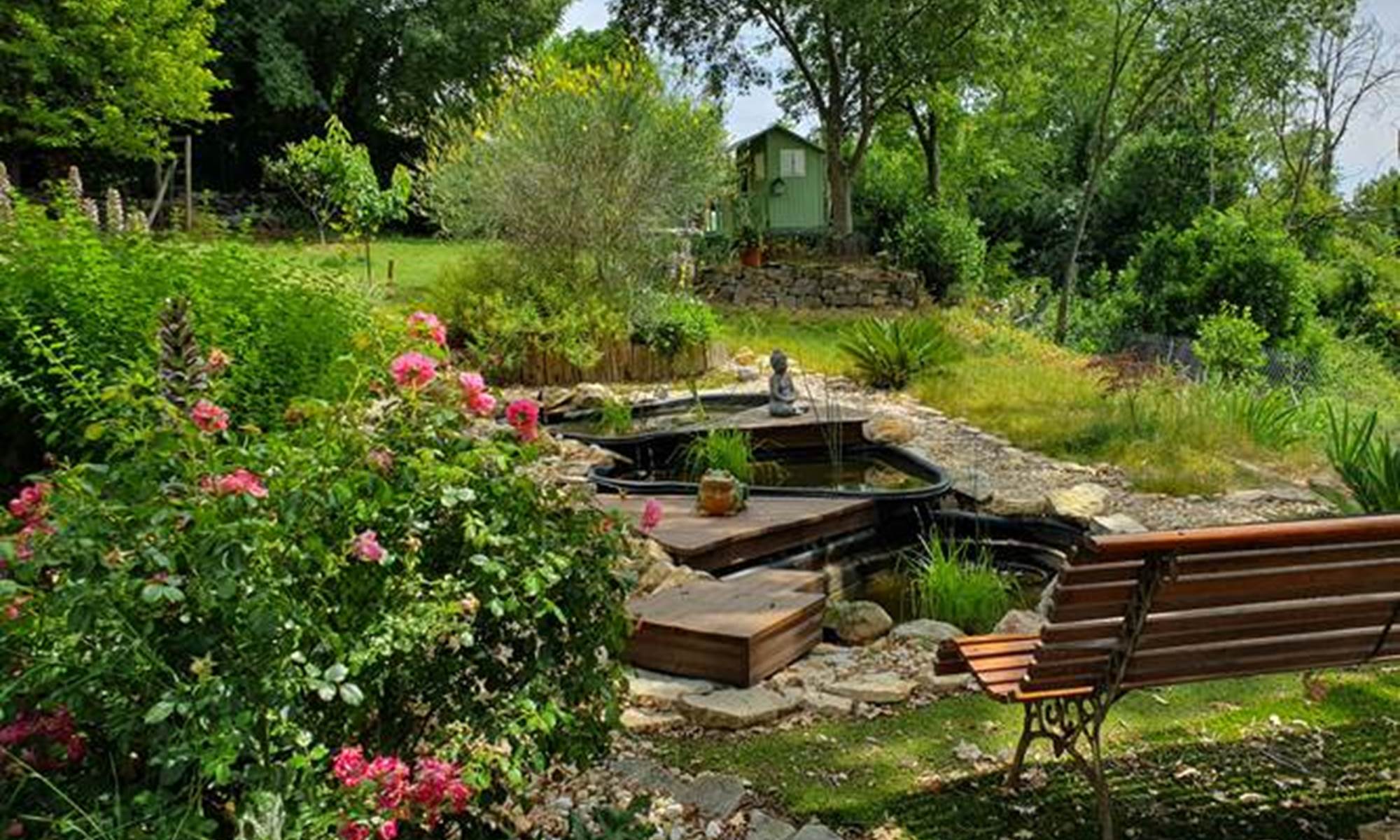 Un coin du jardin-galerie