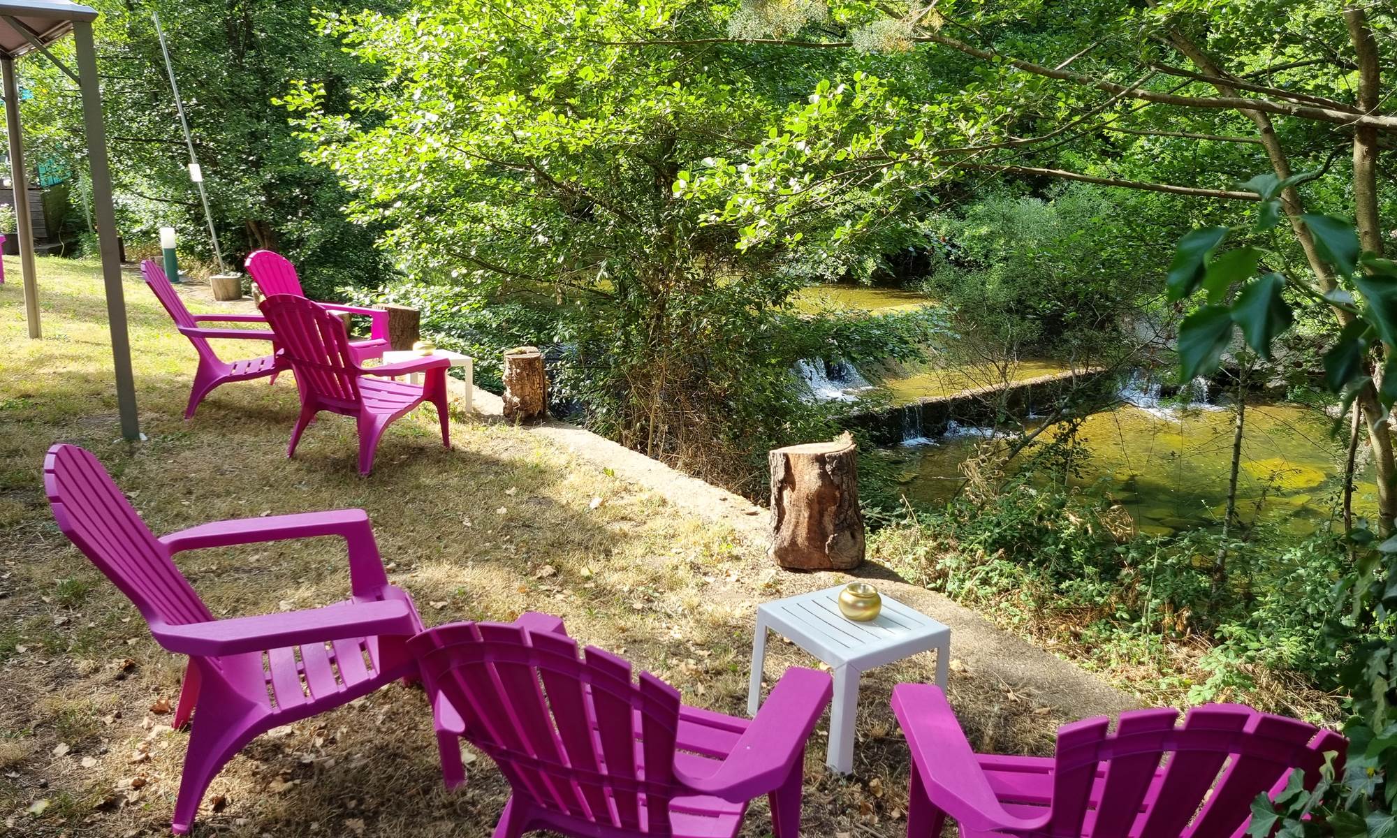 Rivière l'Auzonnet au Camping L'Orée Des Cévennes