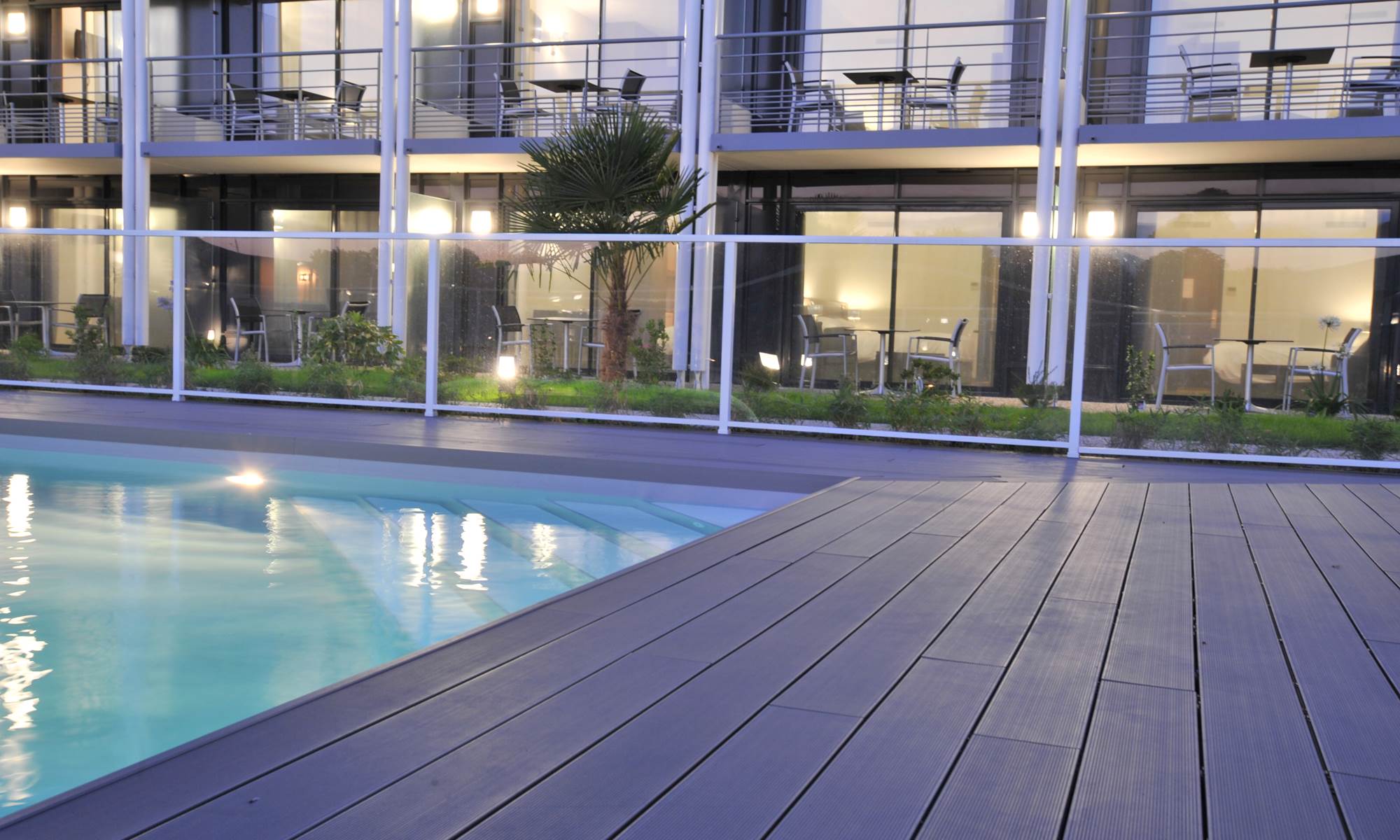 Hotel Pau Eden Park*** Pau - vue piscine chambre double-page