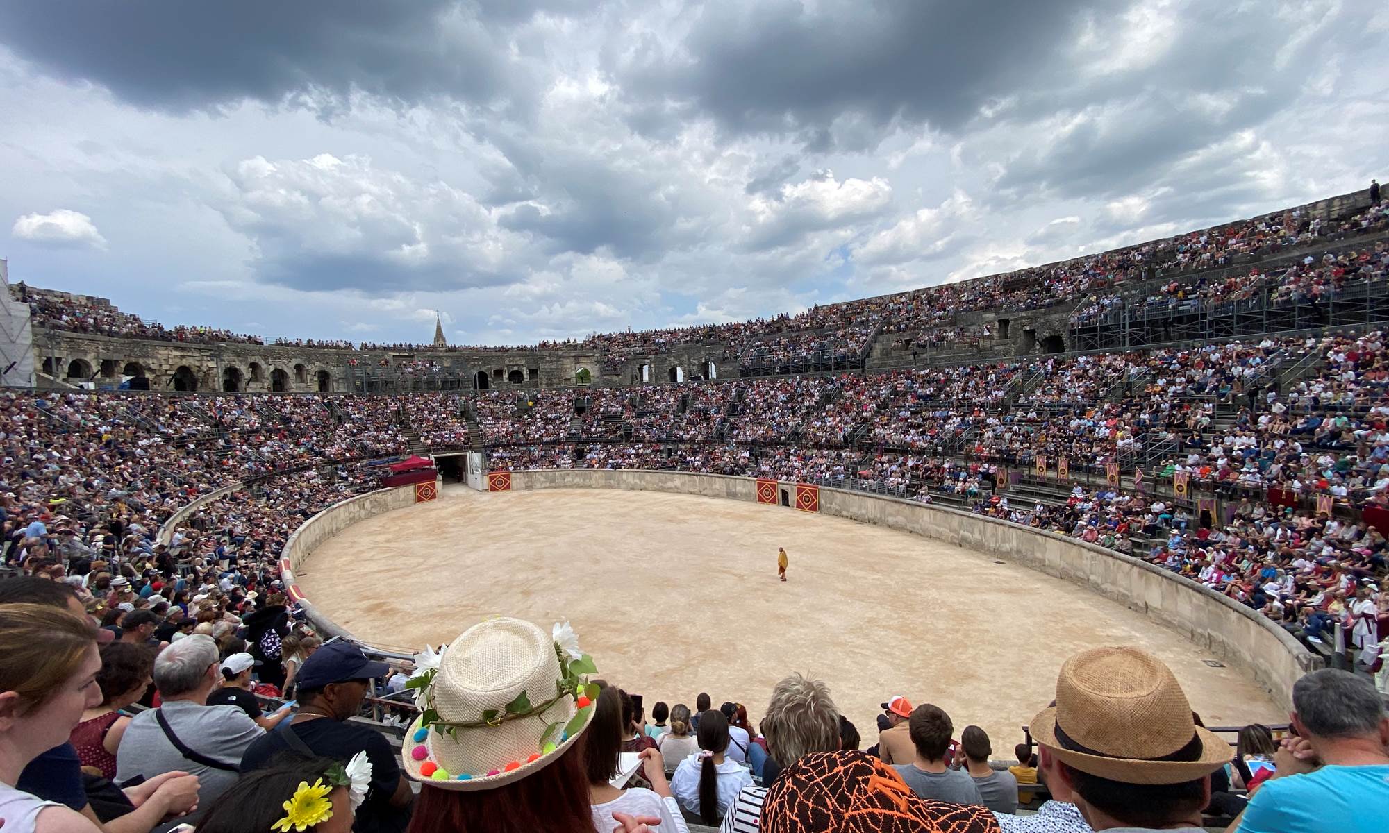 Spectacles dans les arènes de Nimes