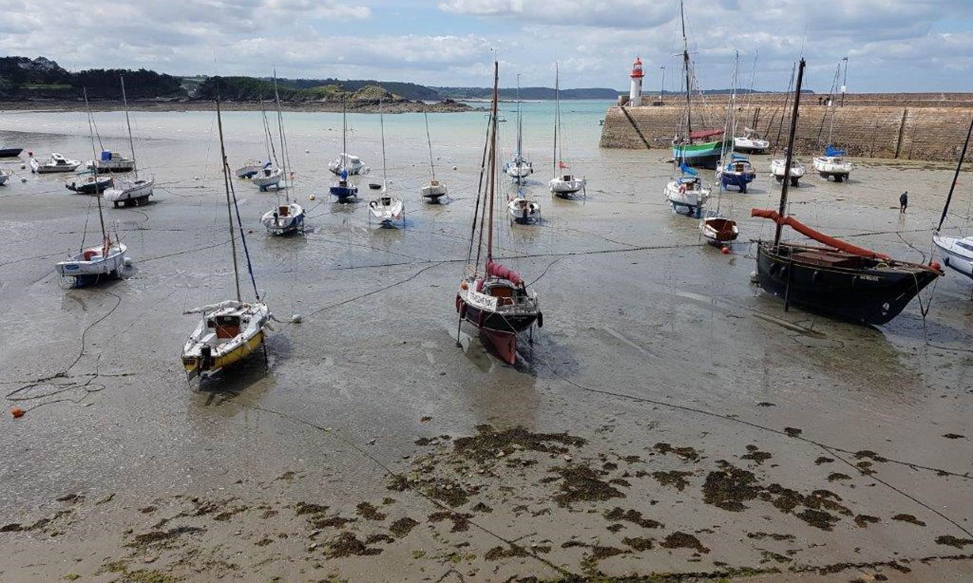 Port Erquy à marée basse-galerie