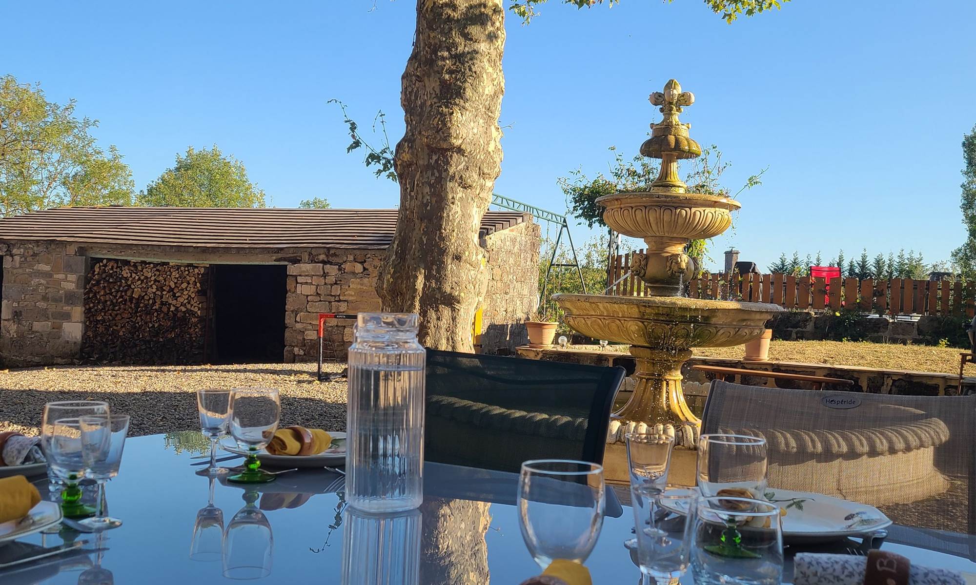 Dîner en extérieur-galerie