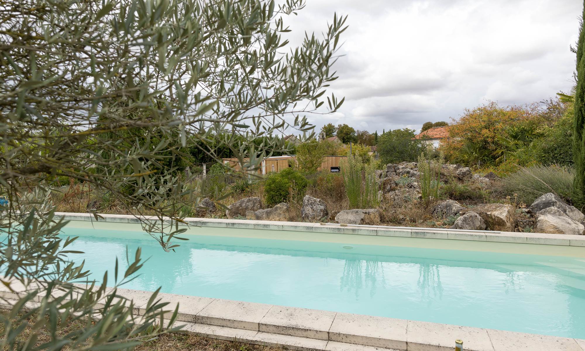 Vue depuis la piscine-galerie