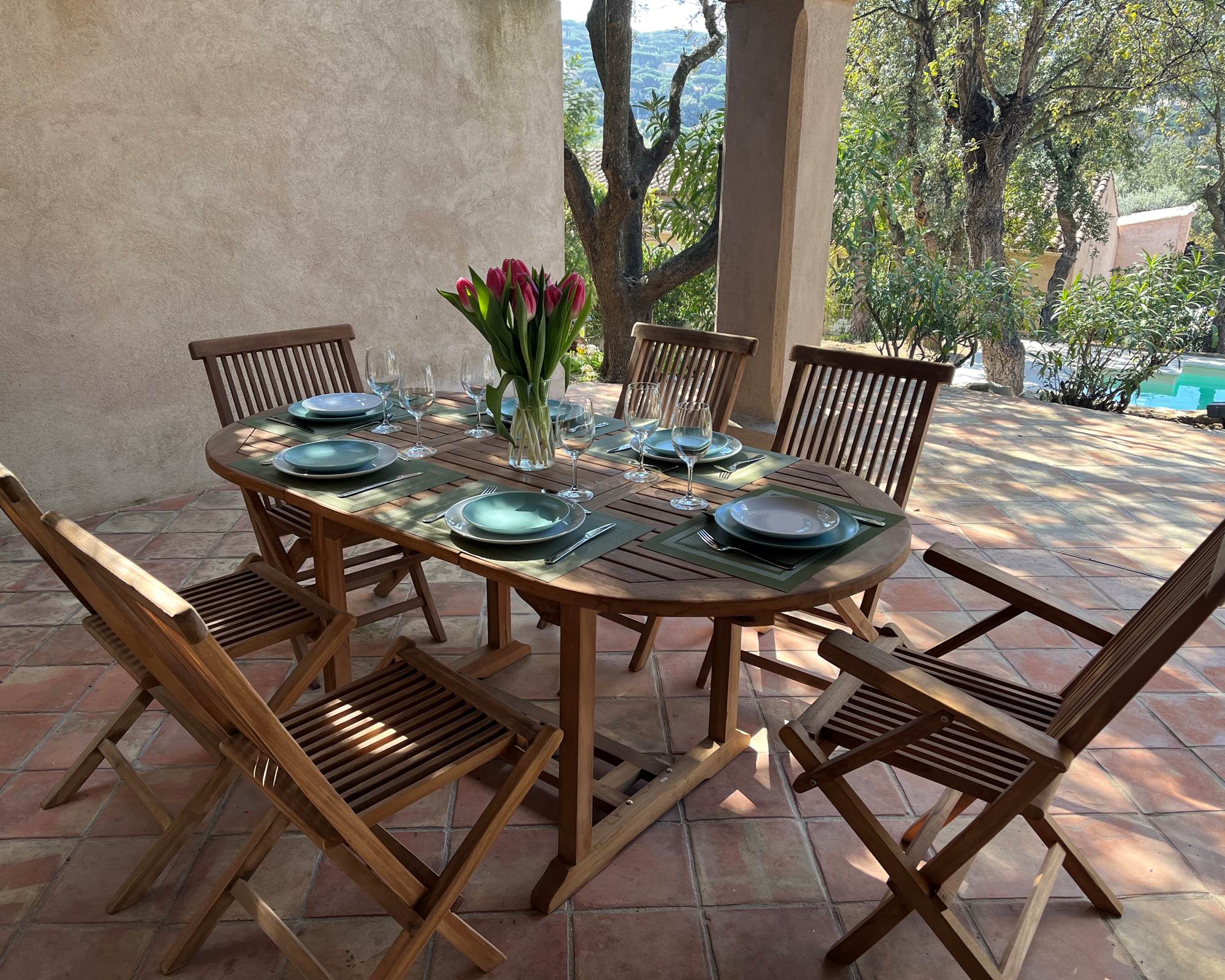 Terrace with view of Pool and Garden and view of mountains-photo-gallery