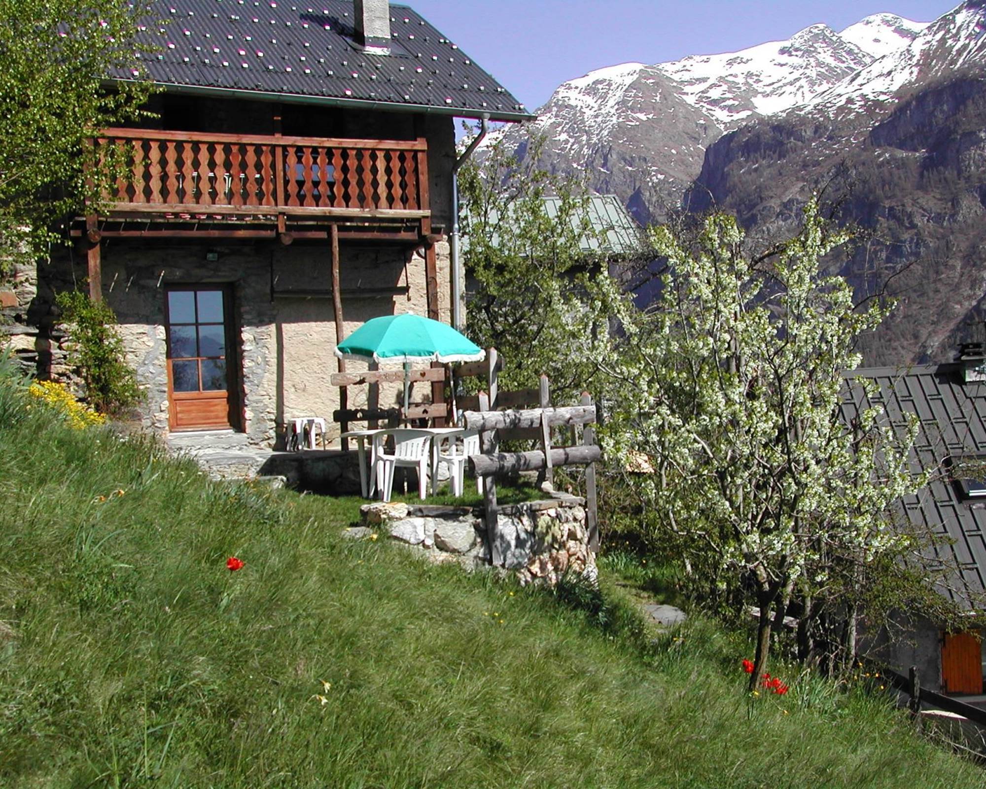 Terrassse donant directement sur l'alpage