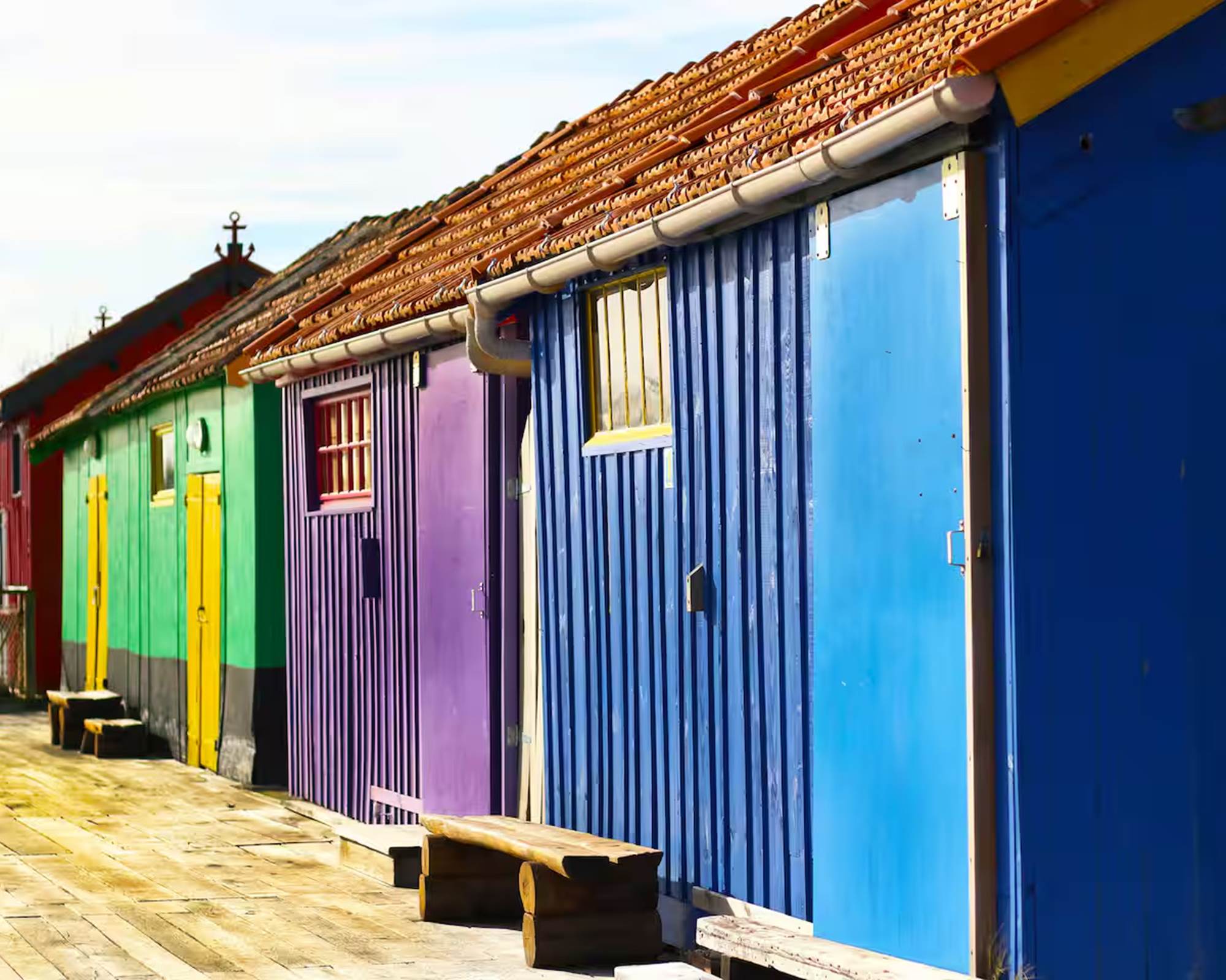 Villa Dolusienne - cabanes colorées Chateau d'Oléron