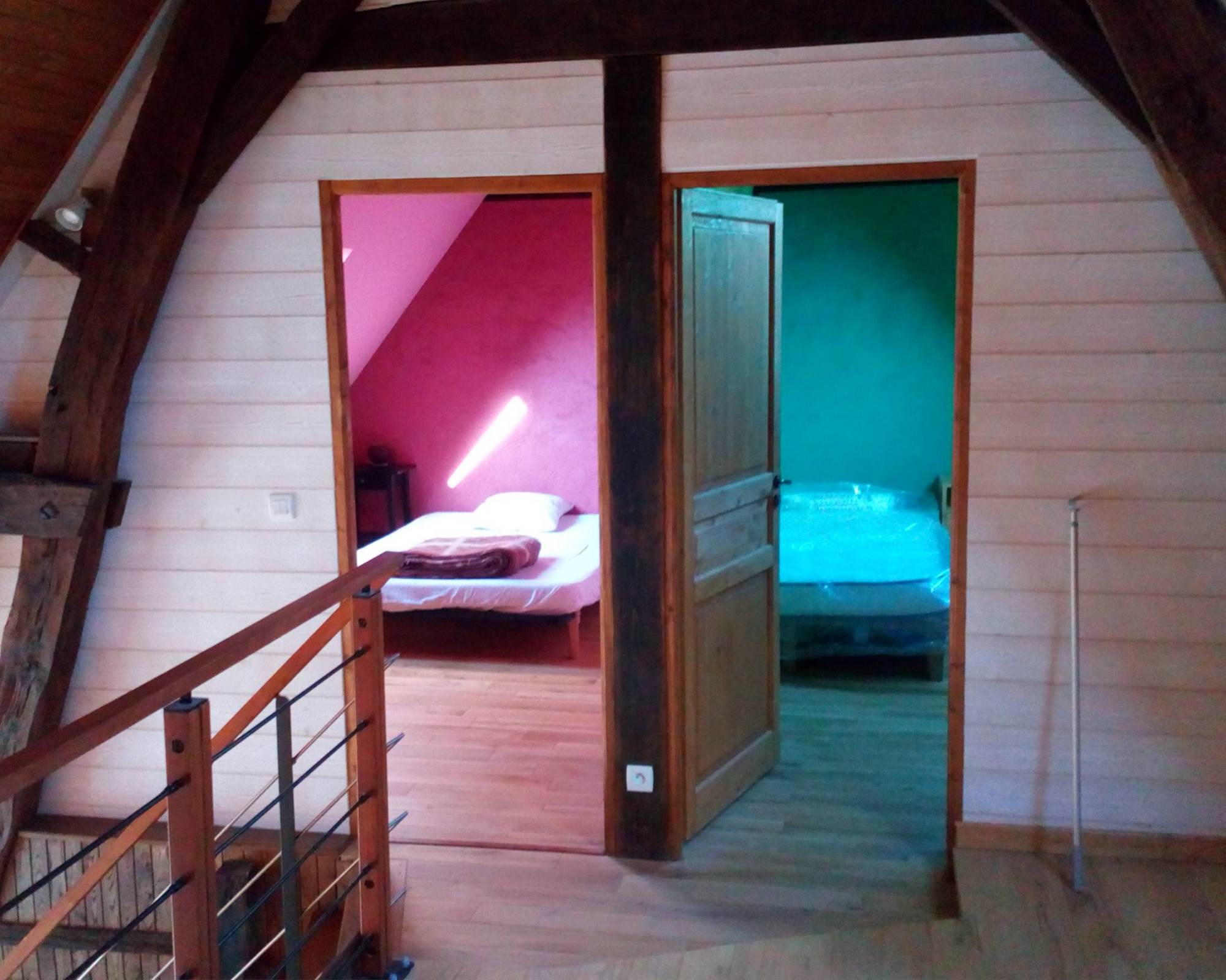 Chambres étage vues de la mezzanine